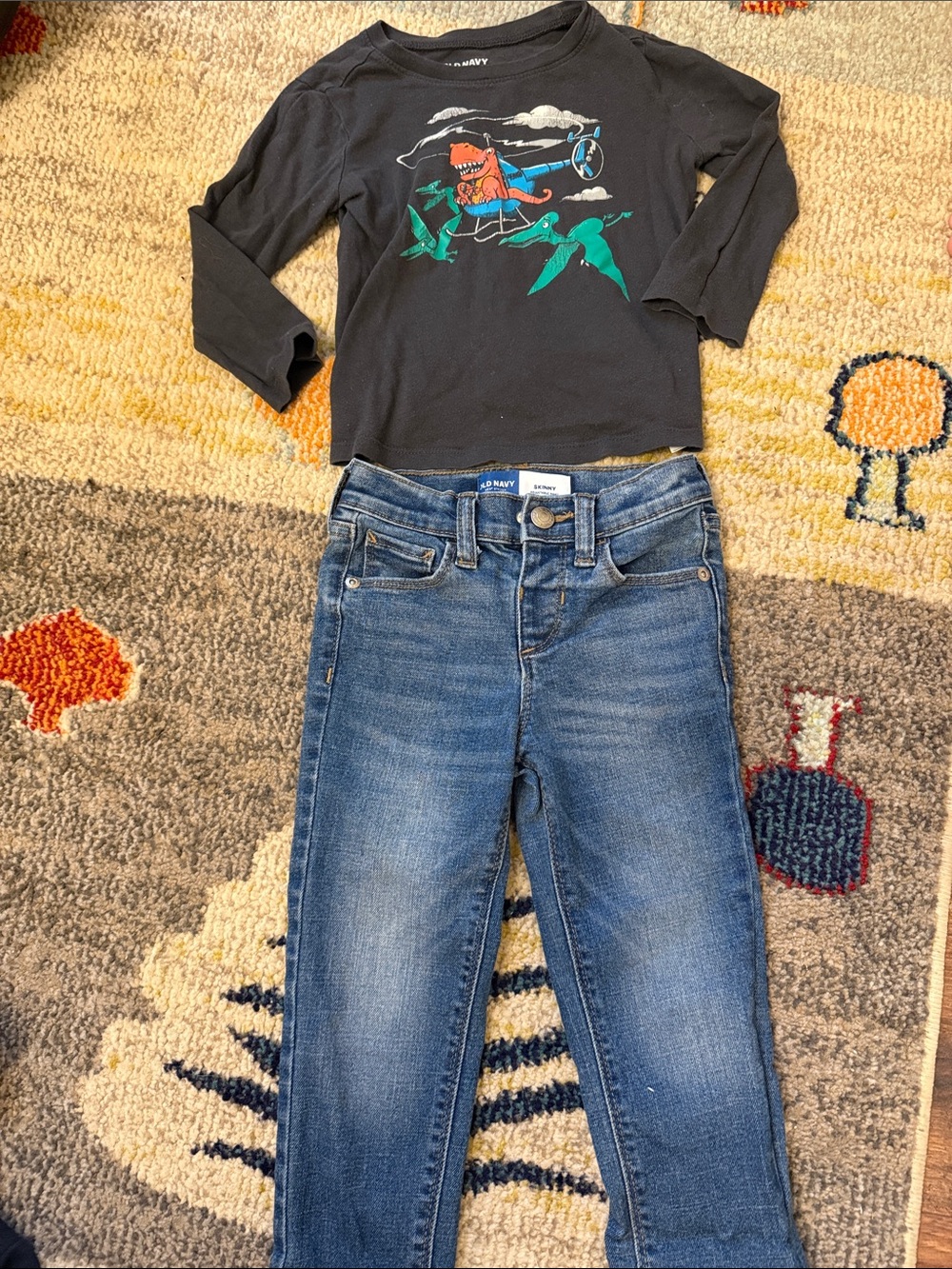 Jeans and long sleeve top set